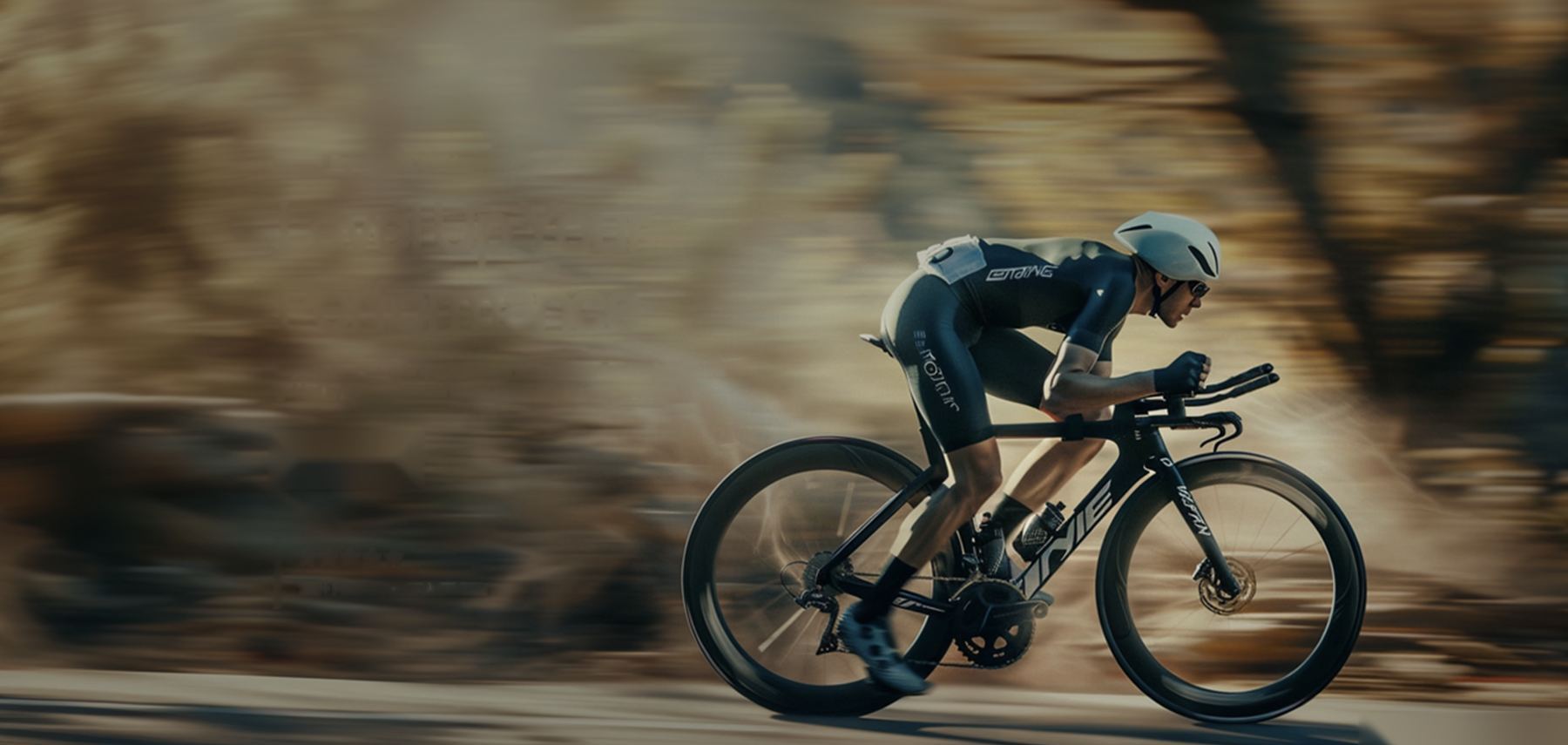 Cyclist on a workout